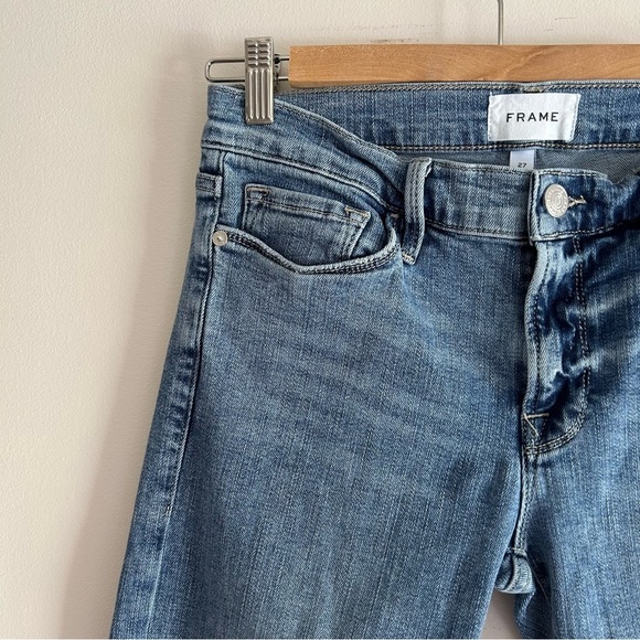FRAME LE GARCON IN JADITE MID RISEBOYFRIEND | ANKLE LENGTH JEANS SIZE 27 - Picture 5 of 8